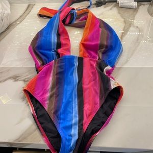 Sexy one piece halter swimsuit 6